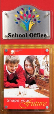 Acrylic Stand Off School Door Signs